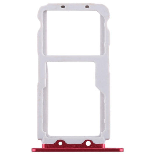 SIM Card Tray + SIM Card Tray / Micro SD Card for Huawei Honor View 10 / V10(Red) by buy2fix