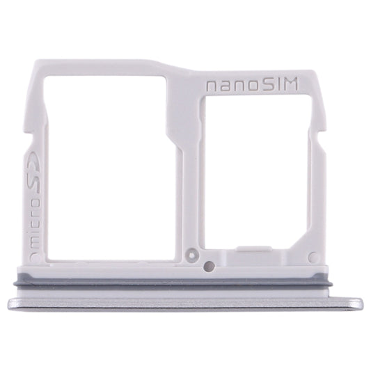 Nano SIM Card Tray + Micro SD Card Tray for LG Stylo 5 / Q720 LM-Q720MS LM-Q720TSW Q720CS (Silver) by buy2fix