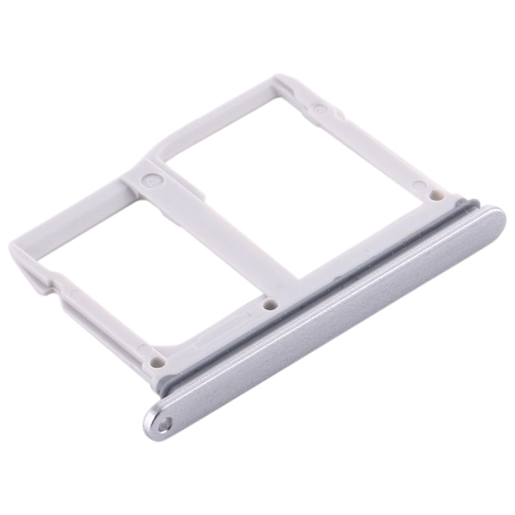Nano SIM Card Tray + Micro SD Card Tray for LG Stylo 5 / Q720 LM-Q720MS LM-Q720TSW Q720CS (Silver) by buy2fix