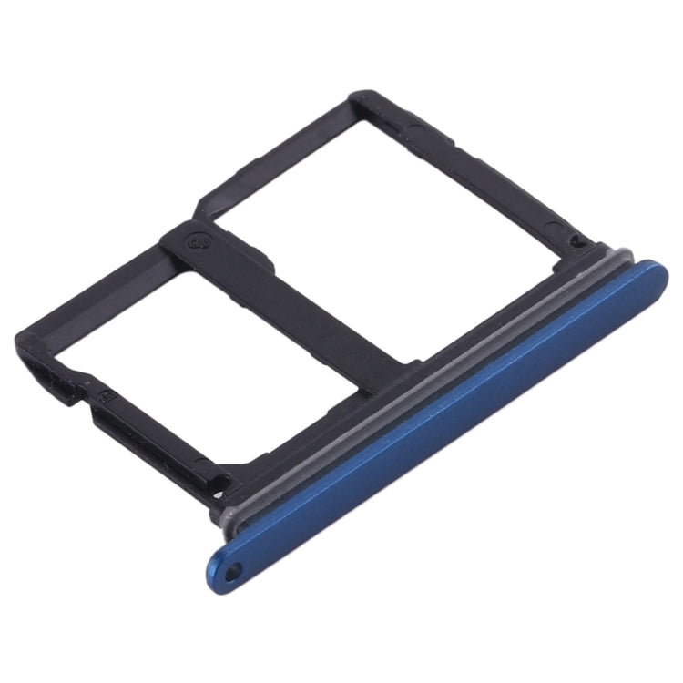Nano SIM Card Tray + Micro SD Card Tray for LG Stylo 4 / Q Stylus Q710 / LM-Q710CS / LM-Q710MS / LM-Q710ULS / LM-Q710ULM / LM-Q710TS / LM-Q710WA (Blue) by buy2fix