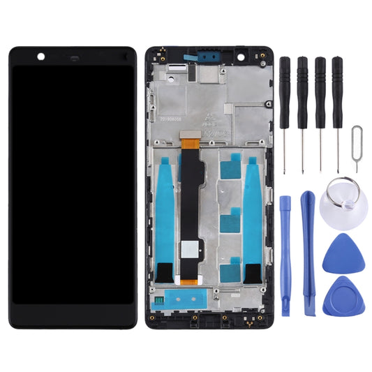 TFT LCD Screen for Nokia 5.1 TA-1061 TA-1075 TA-1076 TA-1088 TA-1081 Digitizer Full Assembly with Frame (Black) by buy2fix