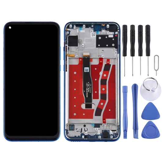OEM LCD Screen for Huawei Nova 5i Digitizer Full Assembly with Frame(Blue) by buy2fix