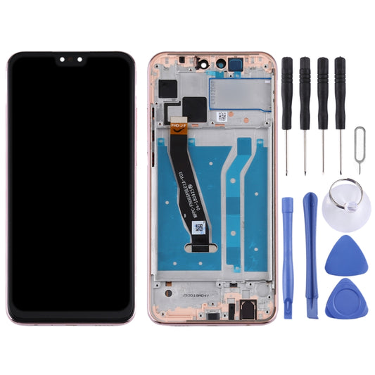 OEM LCD Screen for Huawei Y9 (2019) Digitizer Full Assembly with Frame(Gold) by buy2fix