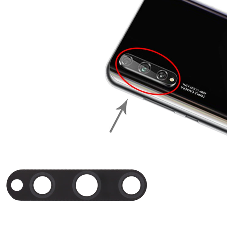 For Huawei Y8p / P Smart S 10pcs Back Camera Lens by buy2fix