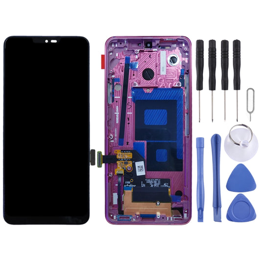 Original LCD Screen for LG G7 ThinQ / G710 G710EM G710PM G710VMP Digitizer Full Assembly with Frame (Red) by buy2fix