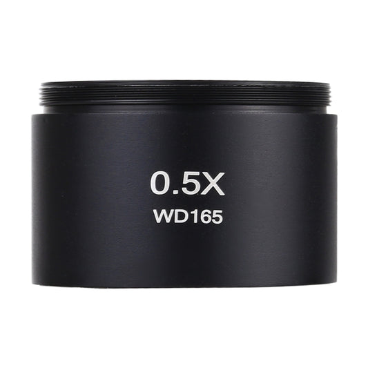 Stereo Microscopes Auxiliary Objective Lens Barlow Lens Magnifier 0.5X WD165 by buy2fix
