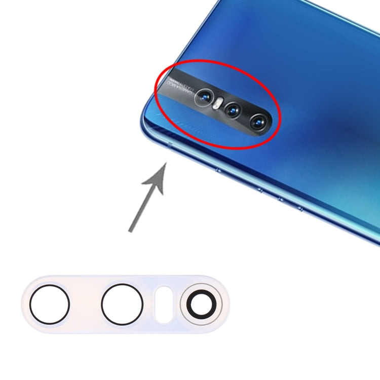 For Vivo X27 10pcs Back Camera Lens (White) by buy2fix