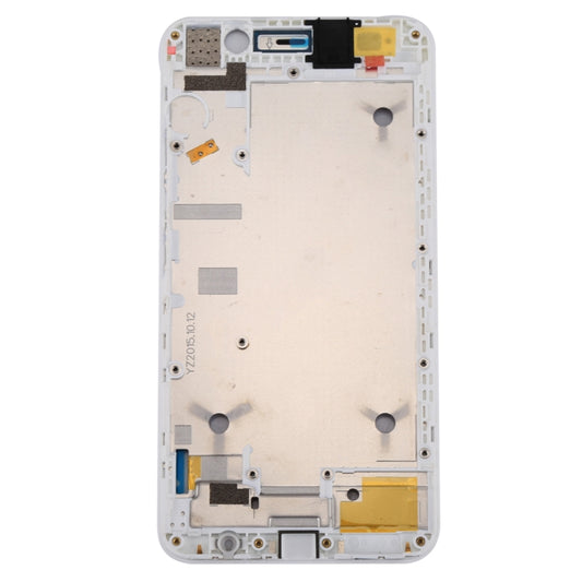 For Huawei Y6 / Honor 4A Front Housing LCD Frame Bezel Plate(White) by buy2fix