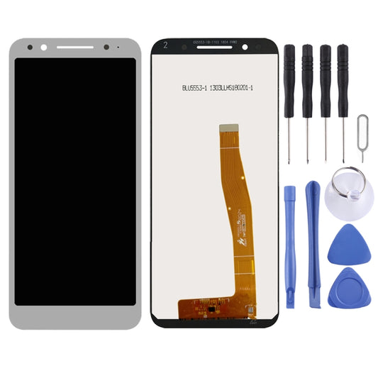 OEM LCD Screen for Alcatel 3 / 5052 / 5052D / 5052Y with Digitizer Full Assembly (White) by buy2fix