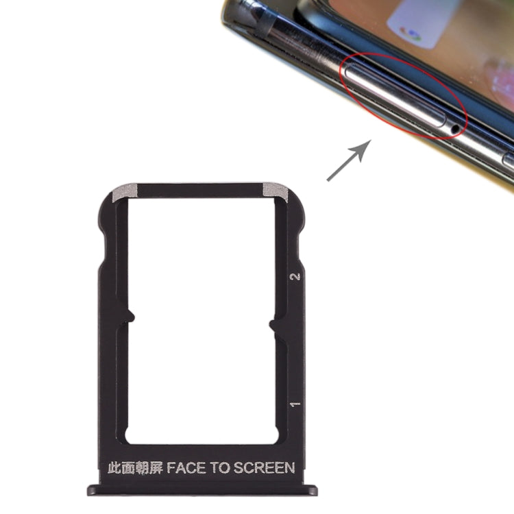 SIM Card Tray + SIM Card Tray for Xiaomi Mi Mix 3 (Black) by buy2fix