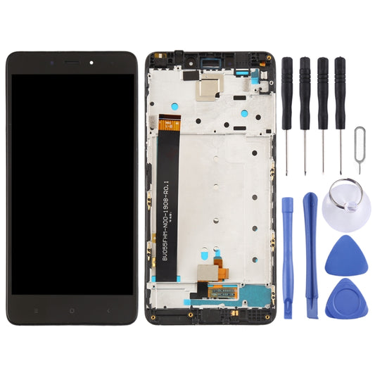 TFT LCD Screen for Xiaomi Redmi Note 4 Digitizer Full Assembly with Frame(Black) by buy2fix