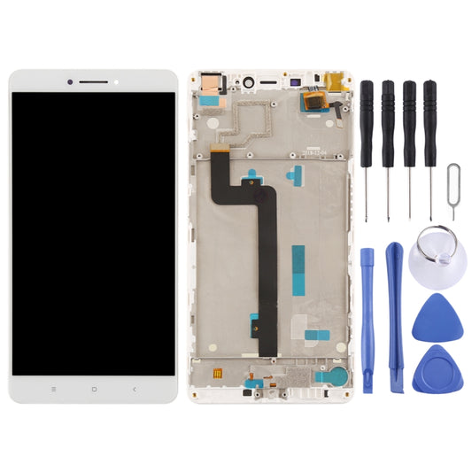 TFT LCD Screen for Xiaomi Mi Max Digitizer Full Assembly with Frame(White) by buy2fix