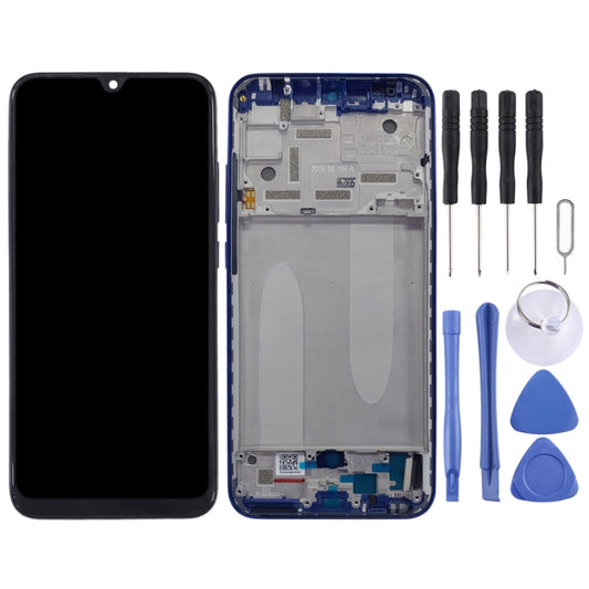 Original LCD Screen for Xiaomi Mi CC9e / Mi A3 Digitizer Full Assembly with Frame(Blue) by buy2fix