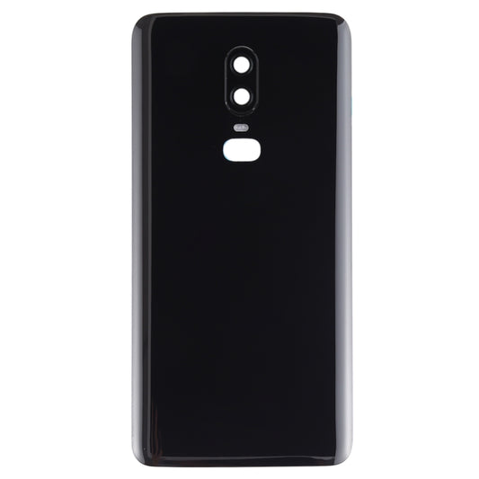 For OnePlus 6 Smooth Surface Battery Back Cover (Black) by buy2fix