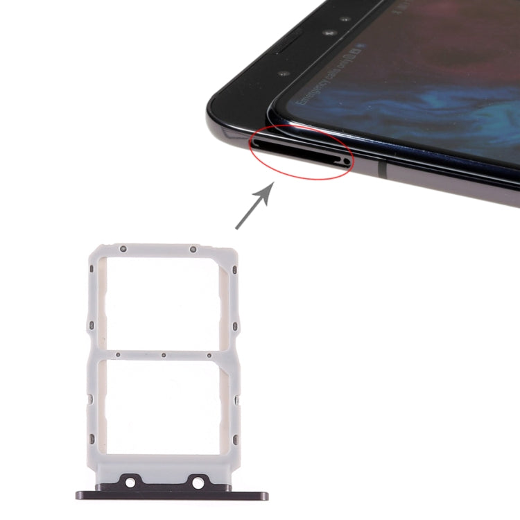 SIM Card Tray + SIM Card Tray for Huawei Honor Magic 2(Black) by buy2fix