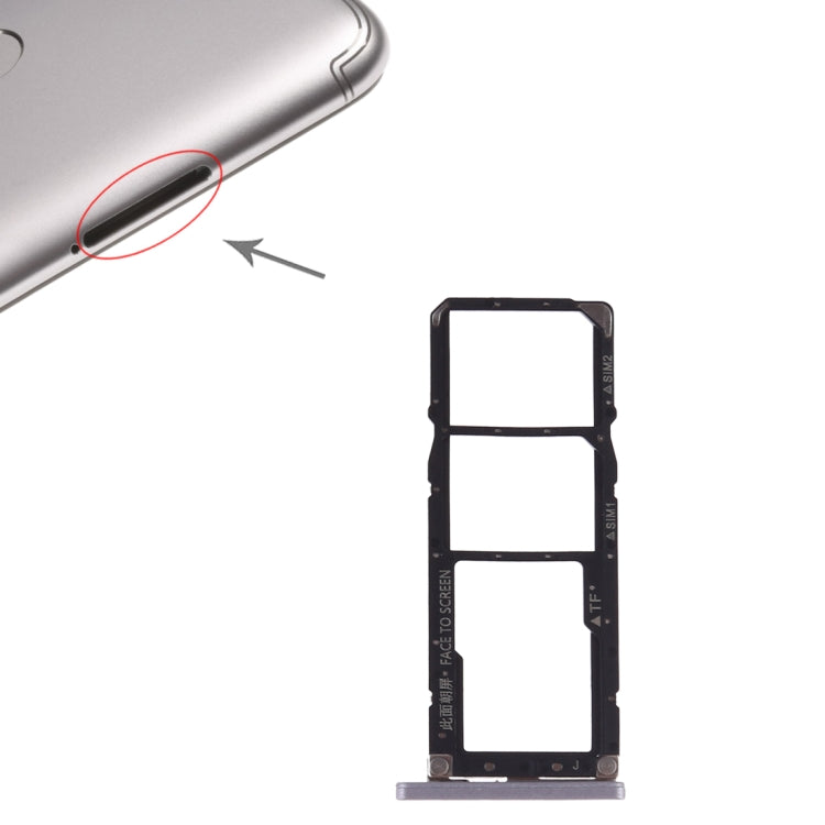 SIM Card Tray + SIM Card Tray + Micro SD Card for Xiaomi Redmi S2(Grey) by buy2fix