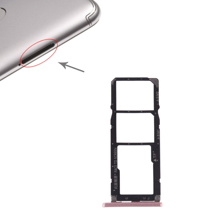 SIM Card Tray + SIM Card Tray + Micro SD Card for Xiaomi Redmi S2(Rose Gold) by buy2fix