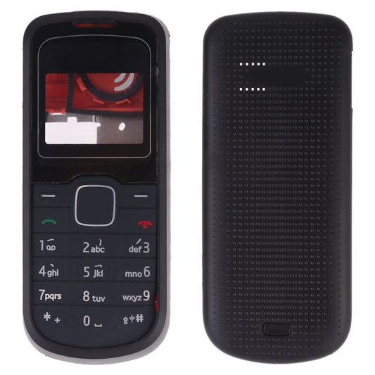 Full Housing Cover (Front Cover + Middle Frame Bezel + Battery Back Cover + Keyboard) for Nokia 1202 by buy2fix