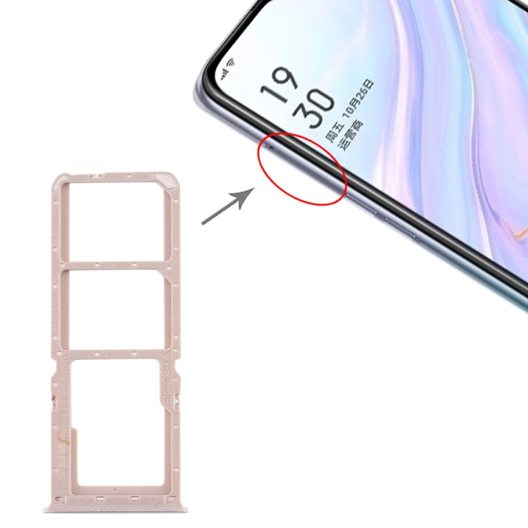 For OPPO A11 SIM Card Tray + SIM Card Tray + Micro SD Card Tray (Gold) by buy2fix