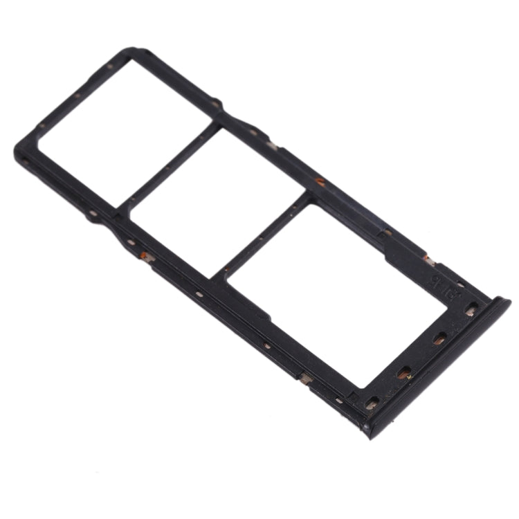 For OPPO Realme 3 SIM Card Tray + SIM Card Tray + Micro SD Card Tray (Black) by buy2fix