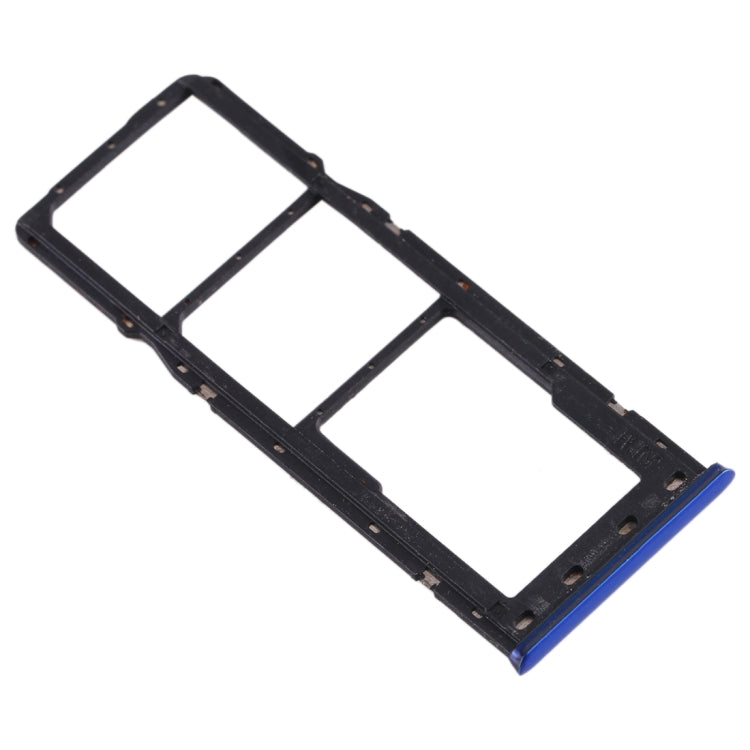 For OPPO Realme 3 SIM Card Tray + SIM Card Tray + Micro SD Card Tray (Blue) by buy2fix