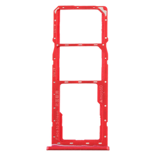 For Realme 2 SIM Card Tray + SIM Card Tray + Micro SD Card Tray (Red) by buy2fix