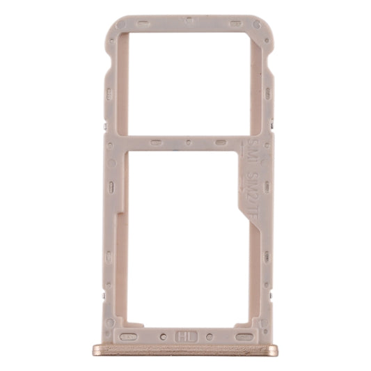 For Meizu M6T SIM Card Tray + SIM / Micro SD Card Tray (Gold) by buy2fix