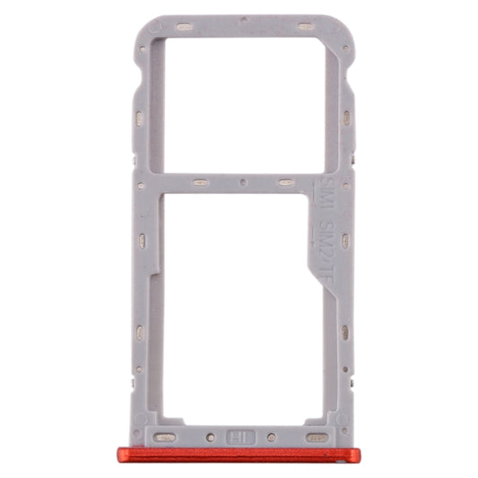 For Meizu M6T SIM Card Tray + SIM / Micro SD Card Tray (Red) by buy2fix