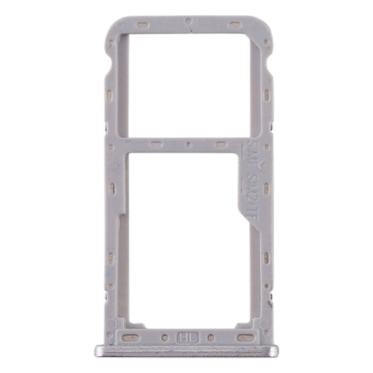 For Meizu M6T SIM Card Tray + SIM / Micro SD Card Tray (Silver) by buy2fix