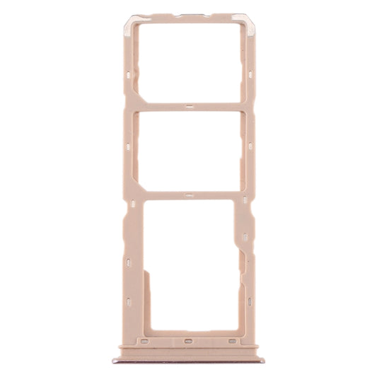 For vivo Y5s SIM Card Tray + SIM Card Tray + Micro SD Card Tray (Gold) by buy2fix