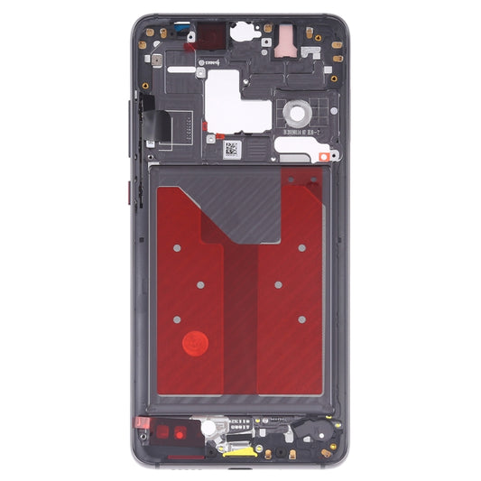 Front Housing LCD Frame Bezel Plate with Side Keys for Huawei Mate 20(Black) by buy2fix