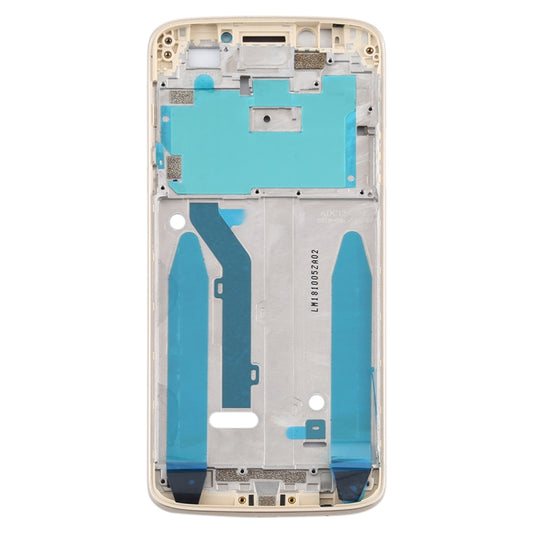 Front Housing LCD Frame Bezel for Motorola Moto E5(Gold) by buy2fix