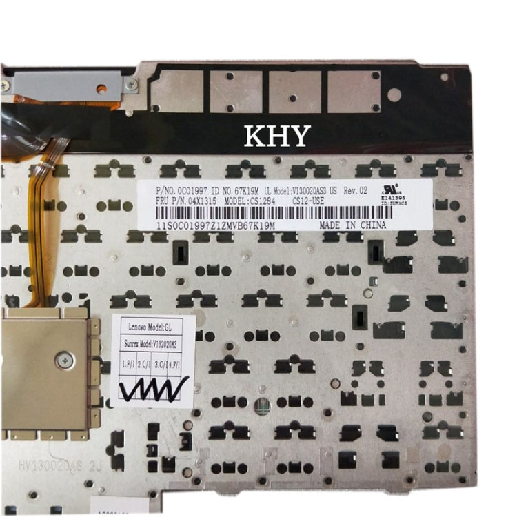 US Version English Laptop Keyboard with Pointing Sticks for Lenovo IBM Thinkpad L430 / T430 / T430i / T430S, Teclado 04X1315 / 04X1201 / 04X1277 / 0C01997 by buy2fix