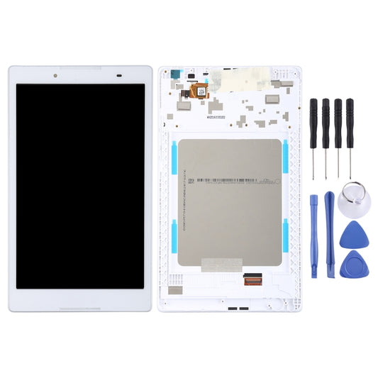 OEM LCD Screen for Lenovo Tab 2 A8-50 A8-50F A8-50LC Digitizer Full Assembly with Frame (White) by buy2fix