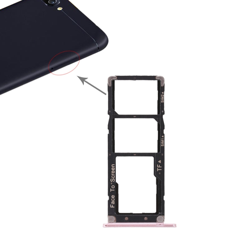2 SIM Card Tray + Micro SD Card Tray for Asus ZenFone 4 Max ZC520KL(Rose Gold) by buy2fix