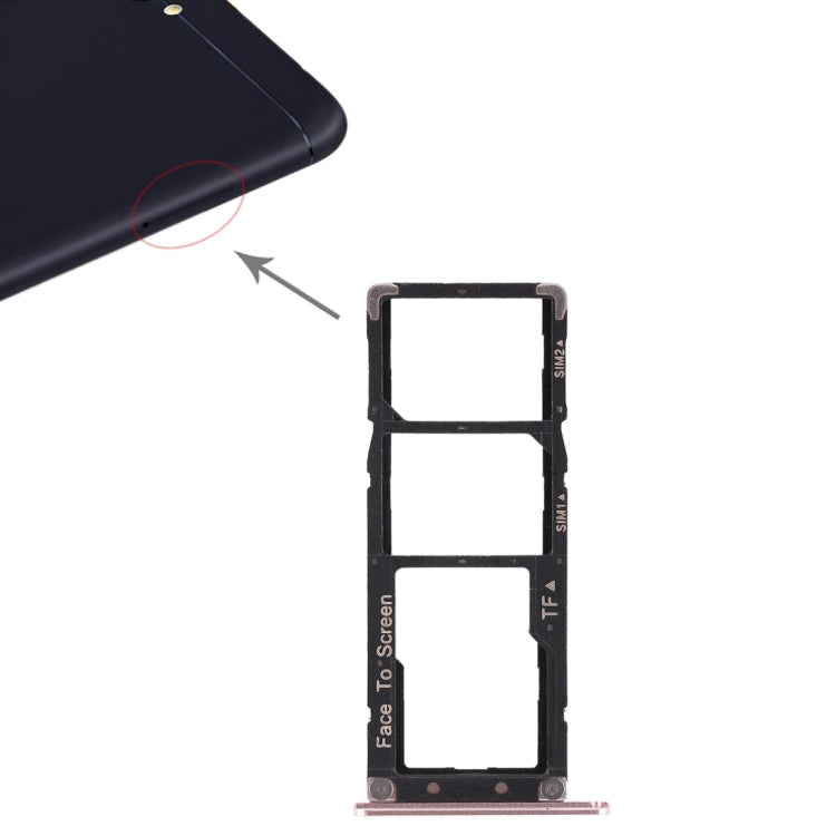 2 SIM Card Tray + Micro SD Card Tray for Asus Zenfone 4 Max ZC554KL(Rose Gold) by buy2fix