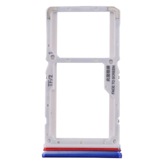 SIM Card Tray + SIM / Micro SD Card Tray for Xiaomi Redmi K30 4G(Blue) by buy2fix