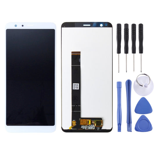 OEM LCD Screen for Asus Zenfone Max Plus (M1) X018DC X018D ZB570TL with Digitizer Full Assembly (White) by buy2fix