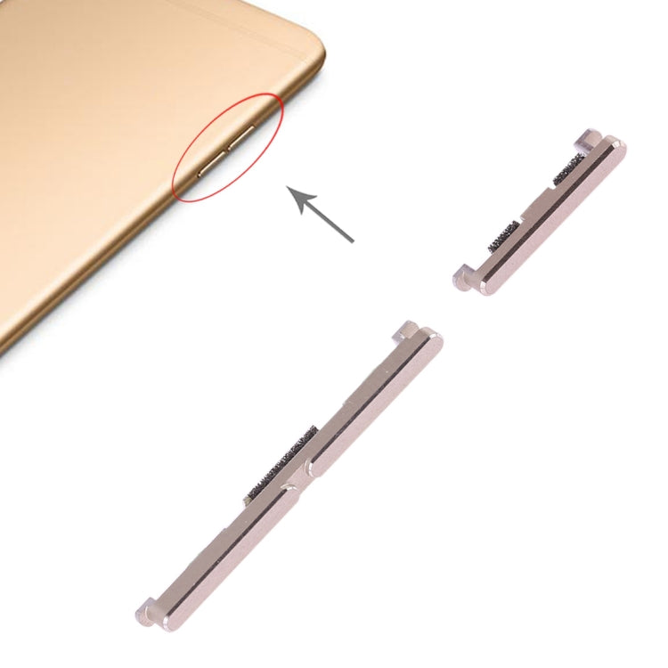 For OPPO R9s Side Keys(Gold) by buy2fix