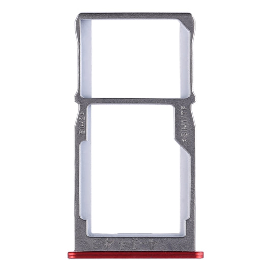 For Meizu 15 SIM Card Tray + SIM Card Tray / Micro SD Card Tray (Red) by buy2fix
