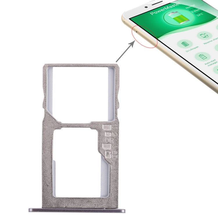 SIM Card Tray + Micro SD Card Tray for Asus Zenfone 3 Max ZC553KL(Black) by buy2fix