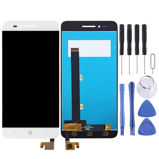 OEM LCD Screen for ZTE Blade A610 A610C with Digitizer Full Assembly (White) by buy2fix