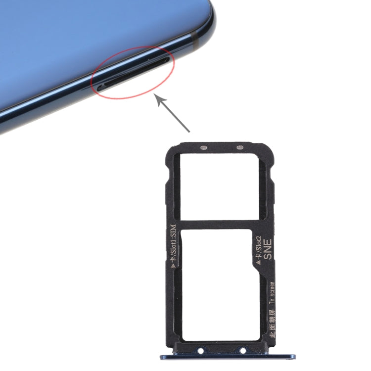 SIM Card Tray for Huawei Mate 20 Lite / Maimang 7(Blue) by buy2fix