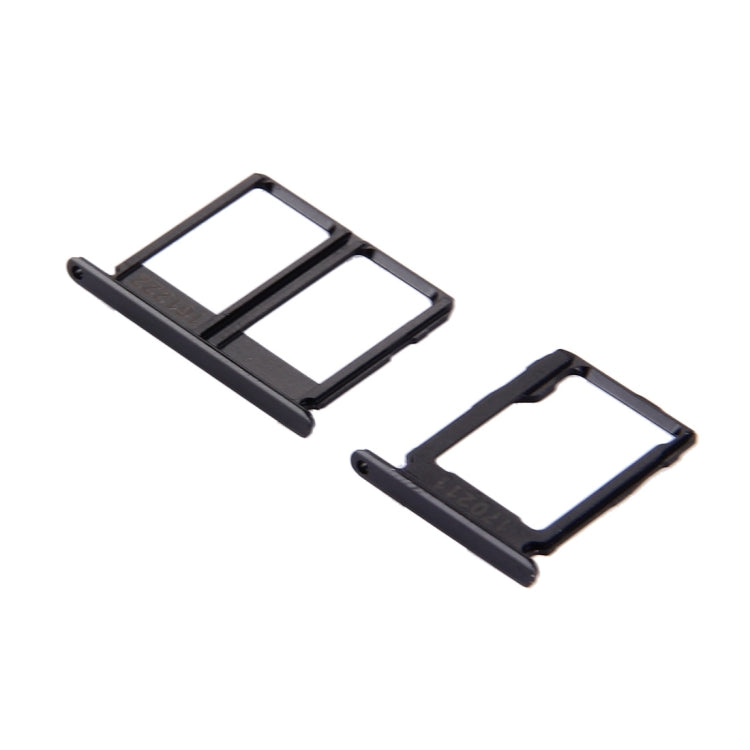 For Galaxy C9 Pro / C9000 SIM Card Tray + Micro SD Card Tray (Black) by buy2fix
