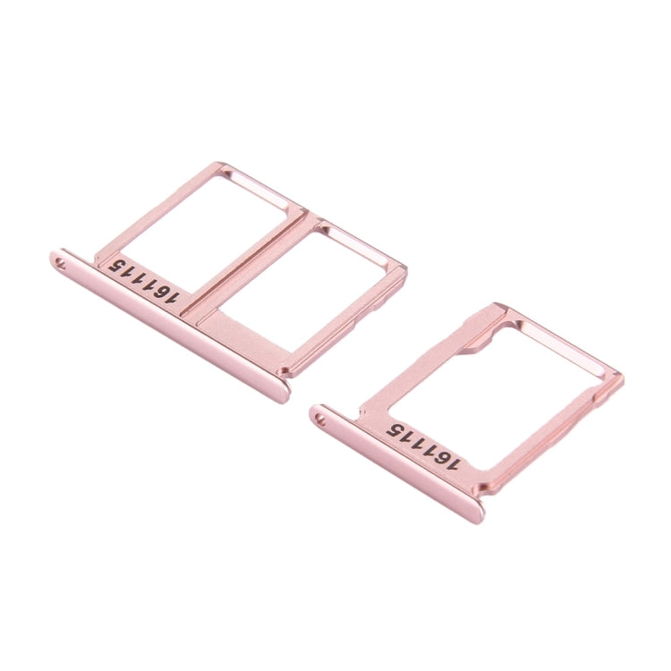 For Galaxy C9 Pro / C9000 SIM Card Tray + Micro SD Card Tray (Rose Gold) by buy2fix