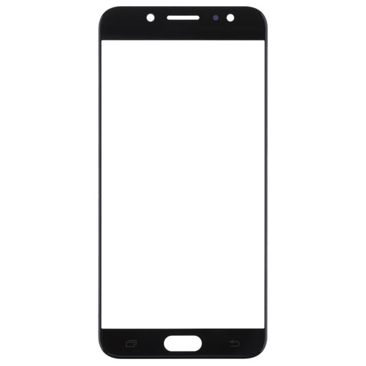 For Samsung Galaxy C8 / C7100, C7(2017) / J7+, C710F/DS 10pcs Front Screen Outer Glass Lens (Black) by buy2fix
