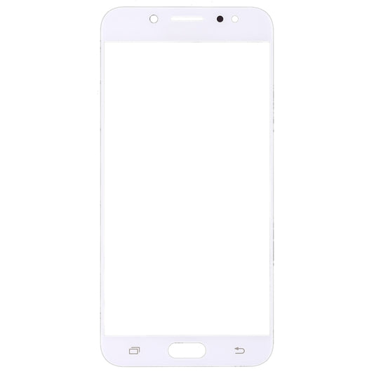 For Samsung Galaxy C8 / C7100, C7(2017) / J7+, C710F/DS 10pcs Front Screen Outer Glass Lens (White) by buy2fix