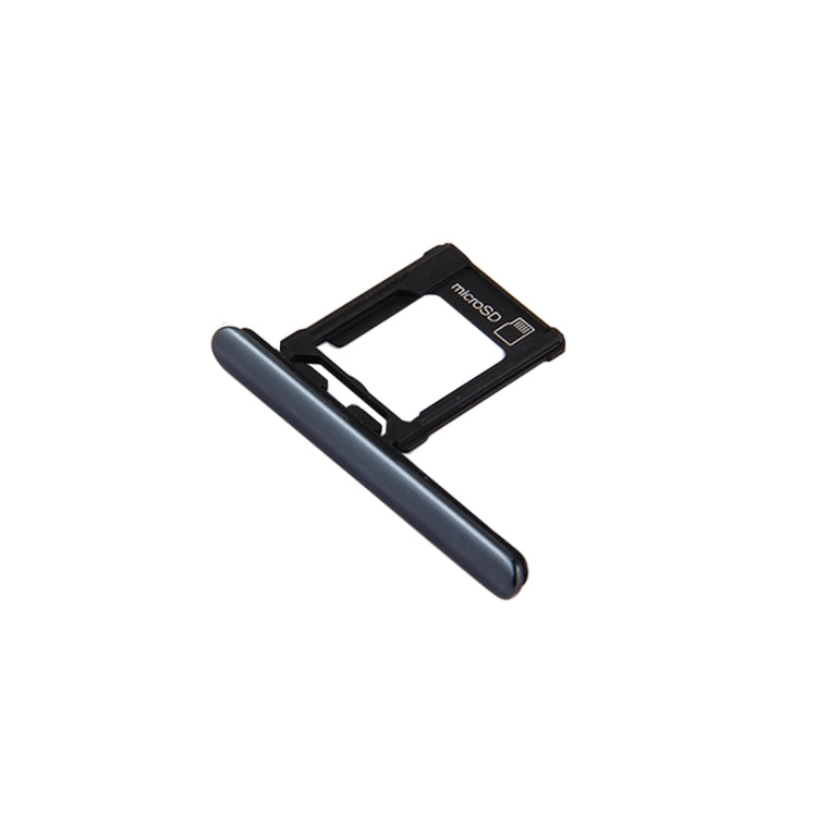 Micro SD Card Tray + Card Slot Port Dust Plug for Sony Xperia XZ Premium (Single SIM Version)(Black) by buy2fix