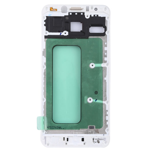 For Galaxy C5 Pro Front Housing LCD Frame Bezel (White) by buy2fix
