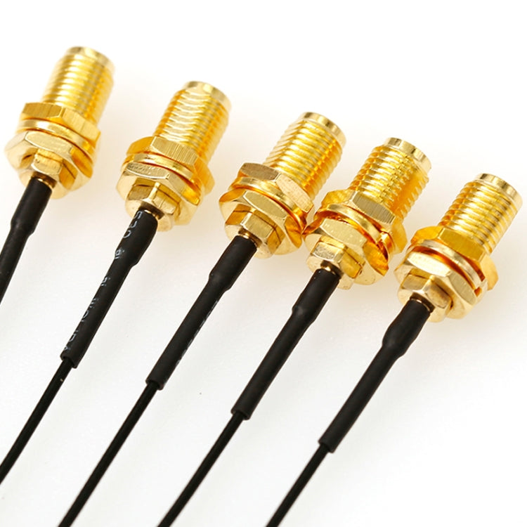 5 PCS / Set RG178 Ufl / IPX / IPEX to SMA Female Adapter Braid Cable, Length:10cm by buy2fix